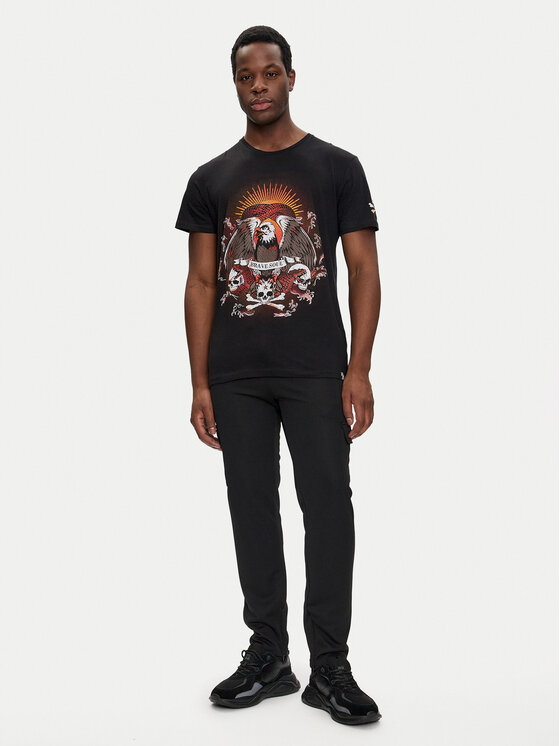 Brave Soul Brave Soul T-shirt MTS-149DYLAN Nero Regular Fit