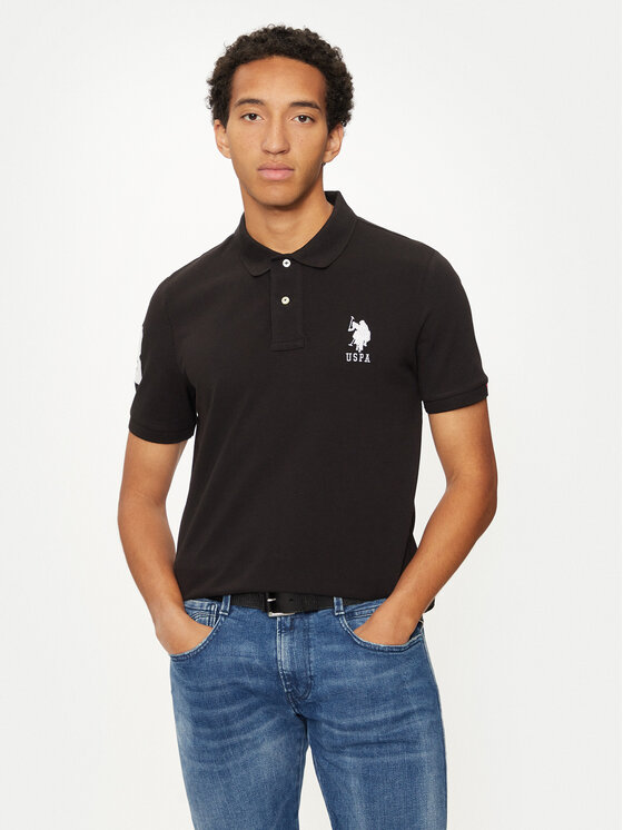 U.S. Polo Assn. U.S. Polo Assn. Tricou polo MUP3313 Negru Regular Fit