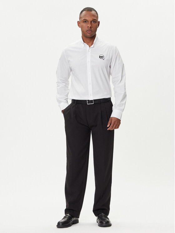 KARL LAGERFELD KARL LAGERFELD Cămașă 605911 554671 Alb Slim Fit