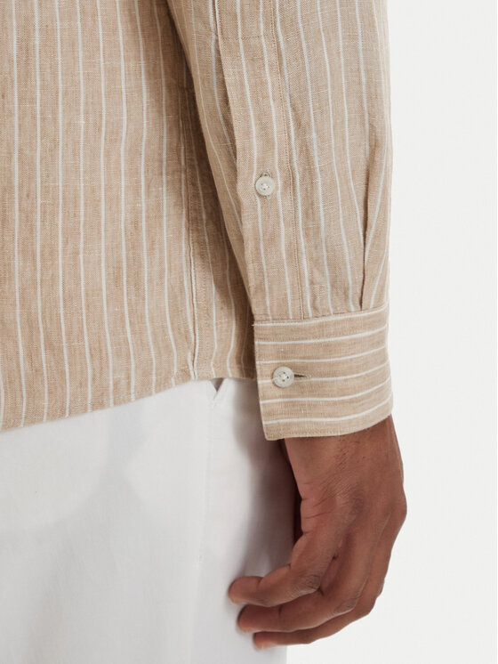 HUGO HUGO Риза Valerio 50562694 Светлобежов Modern Fit