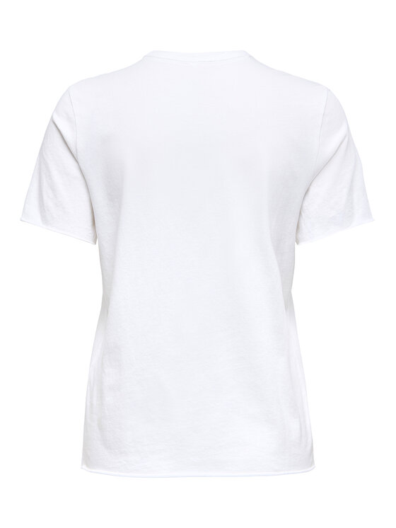 ONLY ONLY Tričko Lucy 15366031 Biela Loose Fit