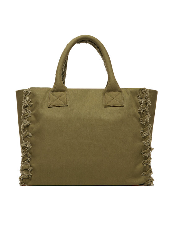PINKO PINKO Torba BEACH SHOPPING CANVAS RICICLATO Zielony