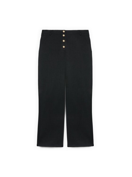 Fiorella Rubino Fiorella Rubino Spodnie materiałowe P828L002356N033 Czarny Regular Fit