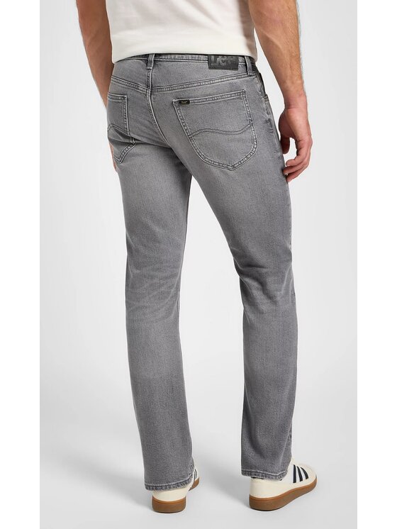 Lee Lee Jeansy Daren Zip Fly Szary Regular Fit
