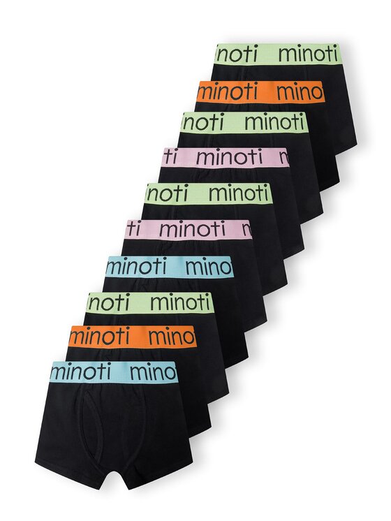 MINOTI MINOTI Komplet 10 par bokserek 19brief17 Czarny