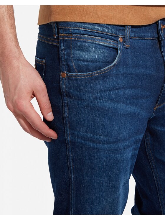 Wrangler Wrangler Jeansy Greensboro FOR REAL Granatowy Regular Fit
