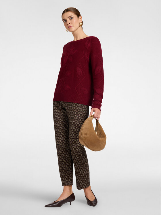 Elena Mirò Elena Mirò Maglione M100Z000865N036 Bordeaux Regular Fit