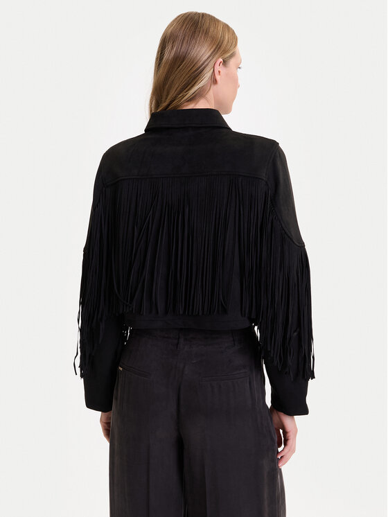 ONLY ONLY Bunda z imitace kůže Diane 15354896 Černá Regular Fit