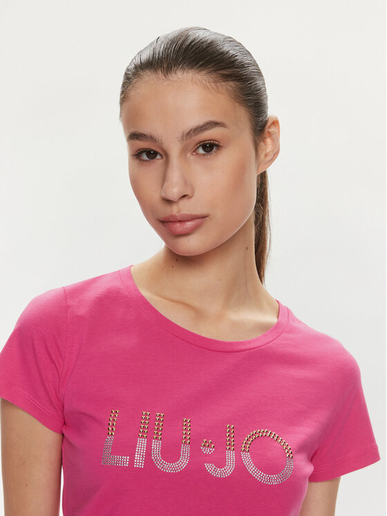 Liu Jo Liu Jo Тишърт VA4216 JS923 Розов Regular Fit