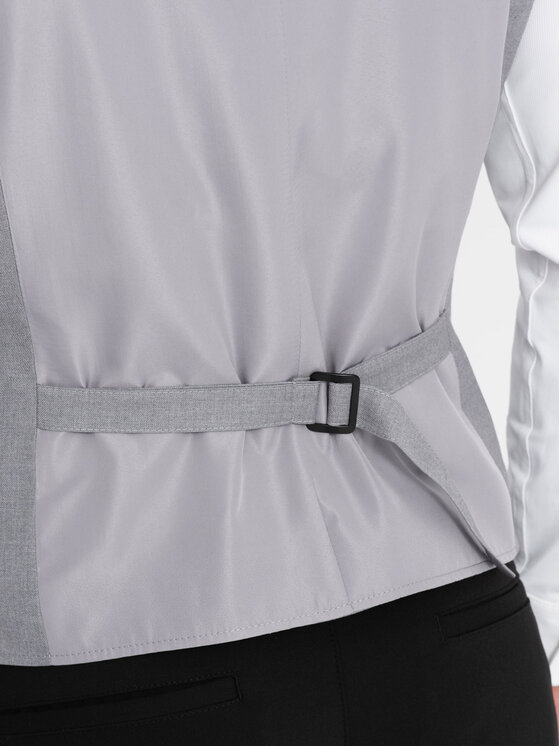 Ombre Ombre Kamizelka OM-BLZV-0112 Szary Fitting Fit