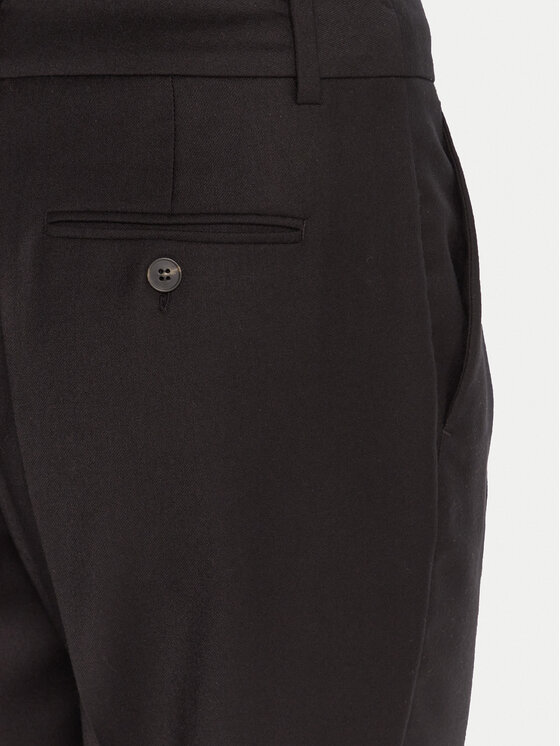 Weekend Max Mara Weekend Max Mara Pantaloni di tessuto Caldaia 2525136152 Nero Regular Fit