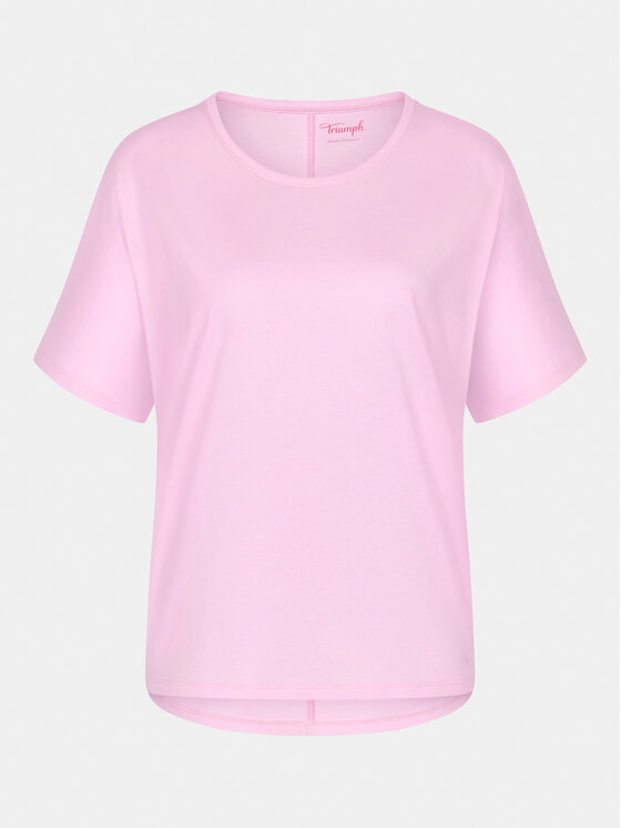 Triumph Triumph Koszulka piżamowa Mix & Match 10218281 Różowy Relaxed Fit