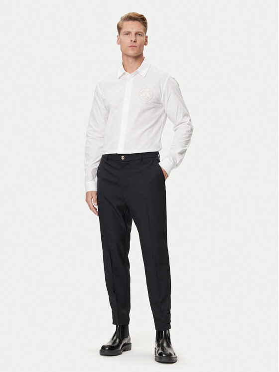 Versace Jeans Couture Versace Jeans Couture Παντελόνι υφασμάτινο 79GAA128 N0136 Μαύρο Slim Fit