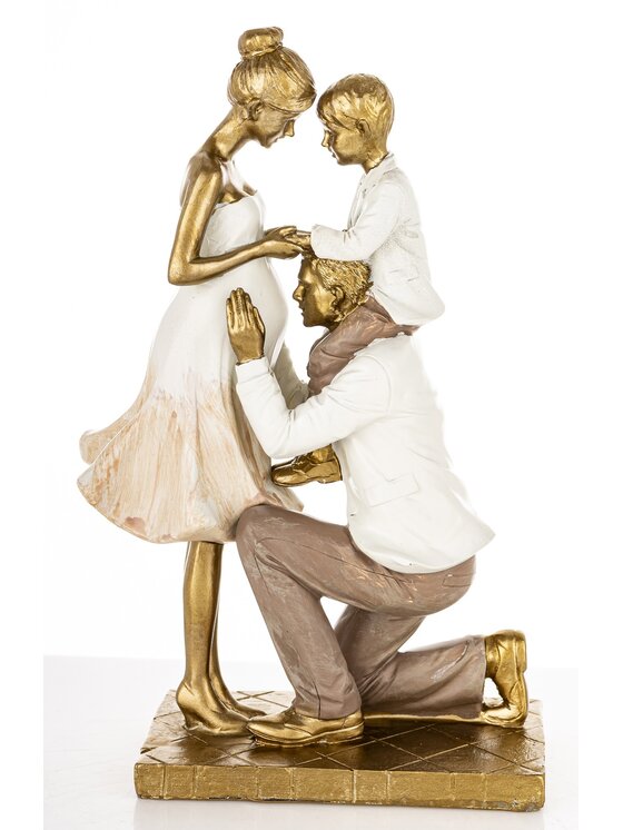 MIAhome MIAhome Figurka młodzi rodzice FAMILY Złoty