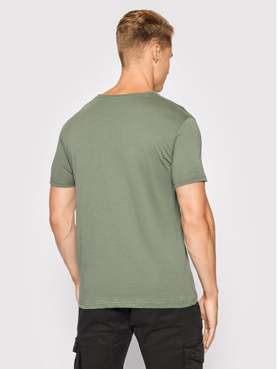 Alpha Industries Alpha Industries T-Shirt Basic 100501 Zelená Regular Fit