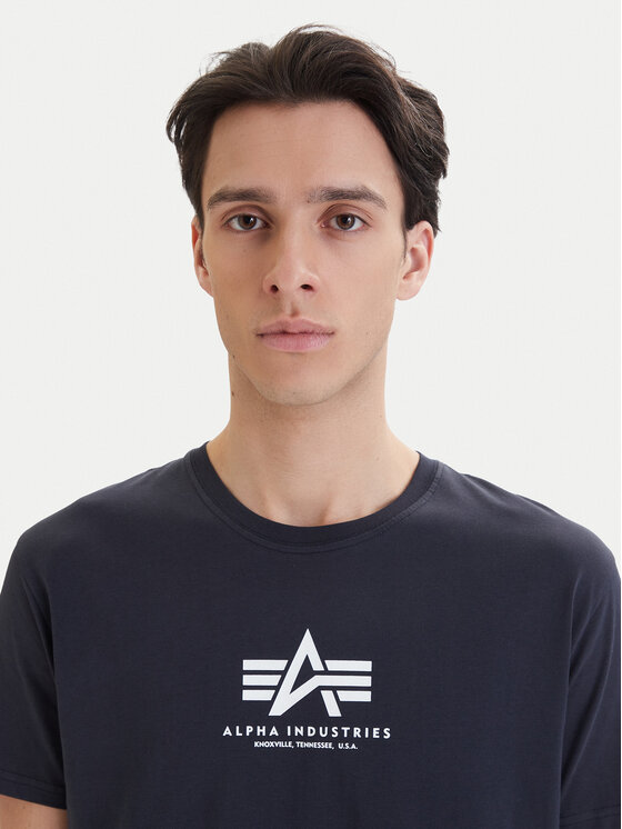 Alpha Industries Alpha Industries T-shirt Basic 118533 Blu scuro Regular Fit
