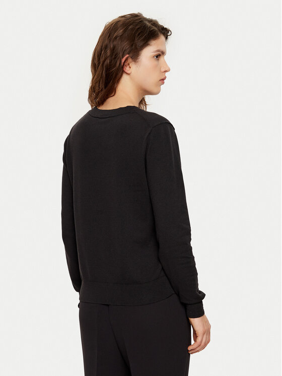 Tommy Hilfiger Tommy Hilfiger Кардиган WW0WW42370 Черен Regular Fit