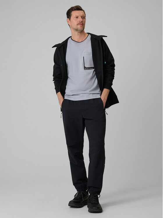 4F 4F T-Shirt CITY Szary jasny Regular Fit