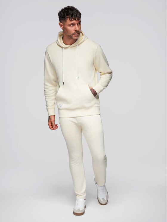 Ombre Ombre Komplet dresowy Z120 Écru Regular Fit