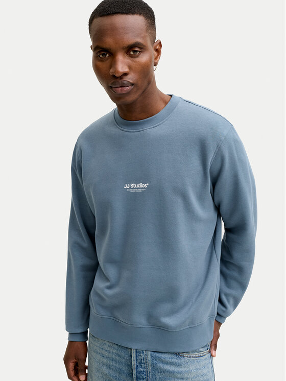 Jack & Jones Jack & Jones Mikina Soho 12278791 Modrá Relaxed Fit