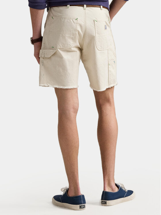 Polo Ralph Lauren Polo Ralph Lauren Pantalon scurți din material 710963172001 Alb Relaxed Fit