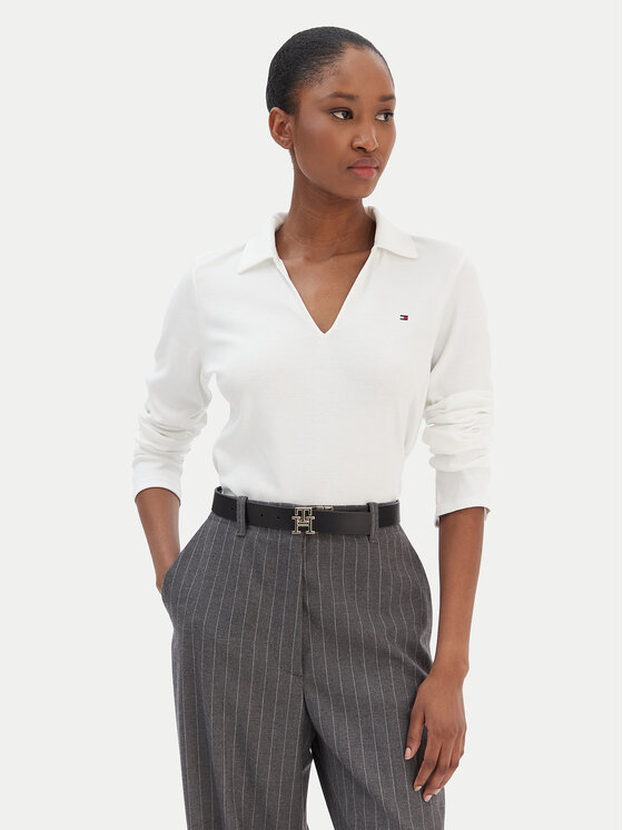 Tommy Hilfiger Tommy Hilfiger Halenka Modern Cody WW0WW47850 Bílá Slim Fit