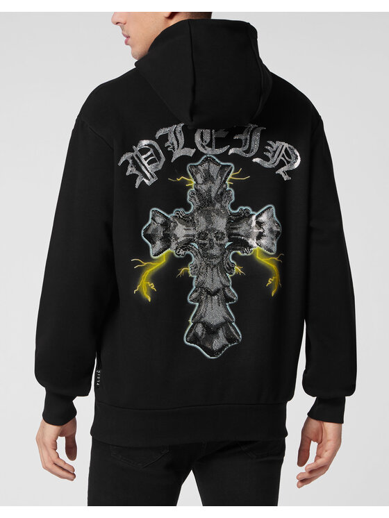 PHILIPP PLEIN PHILIPP PLEIN Bluza 10105 Czarny Regular Fit