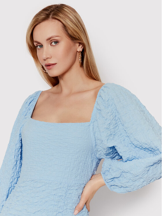 DeeZee DeeZee Rochie de zi Gessa 12250 Albastru celest Slim Fit