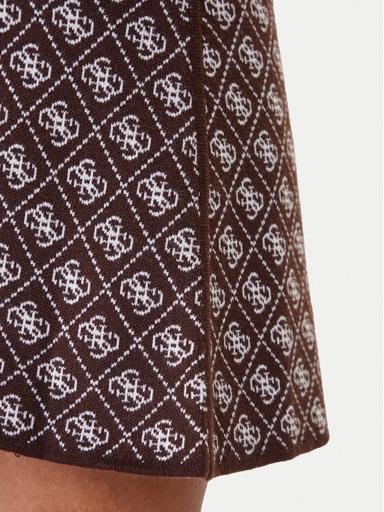 Guess Guess Пола тип молив W5BD81 Z3JD2 Кафяв Slim Fit