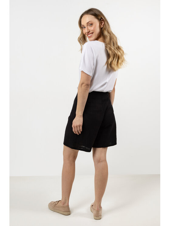 Awama Awama Spodnie damskie A721 Czarny Basic Fit