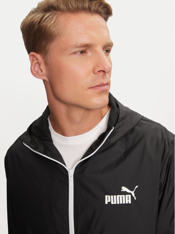 Puma Puma Αντιανεμικό Ess Solid 847484 Μαύρο Regular Fit