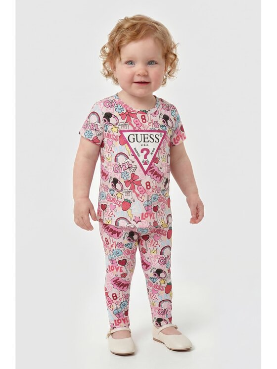 Guess Kids Guess Kids Spodnie materiałowe 183725 Kolorowy Regular Fit