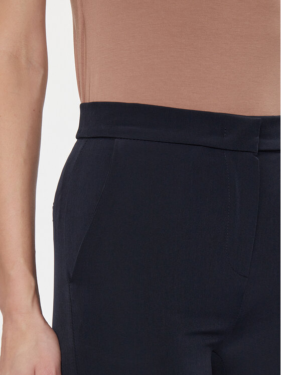 Maryley Maryley Spodnie materiałowe 24EB587/43BL Granatowy Relaxed Fit
