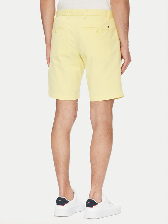 Tommy Hilfiger Tommy Hilfiger Bavlnené šortky Brooklyn MW0MW23563 Žltá Regular Fit