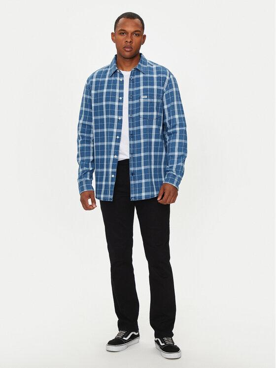 Wrangler Wrangler Farmer Greensboro 112357393 Fekete Straight Fit