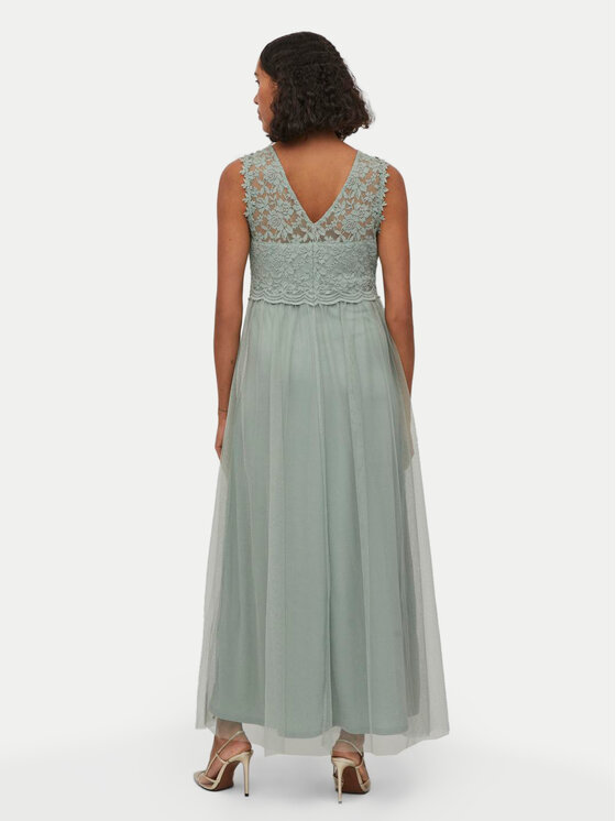 Vila Vila Abendkleid Lynnea 14052673 Grün Regular Fit