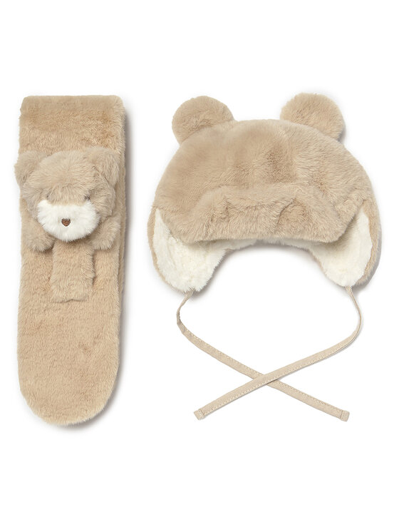 Mayoral Mayoral Set Schal und Mütze 10020 Beige