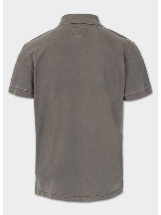 PITBULL PITBULL Polo Pique SMALL LOGO Brązowy Regular Fit
