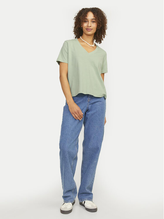 JJXX JJXX T-krekls Annie 12255655 Zaļš Regular Fit