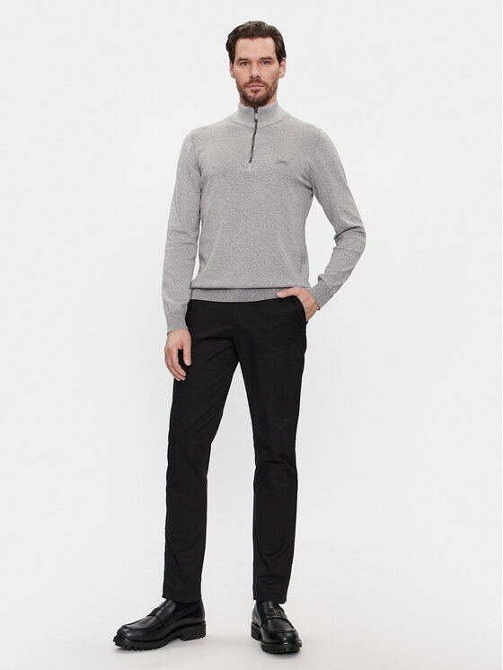 Calvin Klein Calvin Klein Sweter K10K112735 Szary Regular Fit