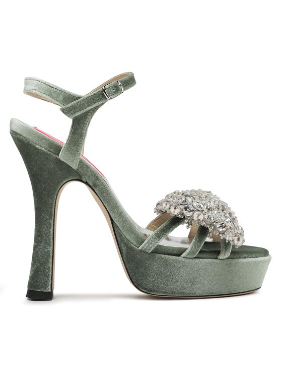 Sandale Custommade Arlina Crystal Bow 999620047 Verde