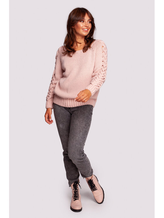 BeWear BeWear Sveter BK090 Ružová Comfortable Fit