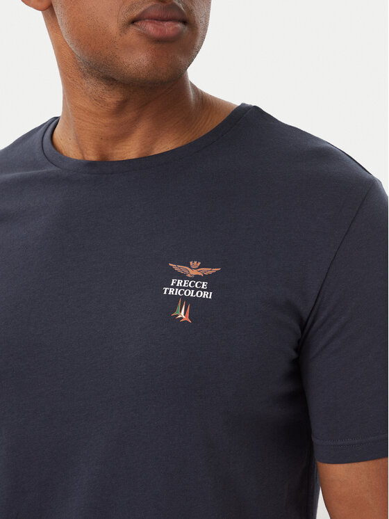 Aeronautica Militare Aeronautica Militare Тишърт Girocollo AM1UTI005 Тъмносин Regular Fit
