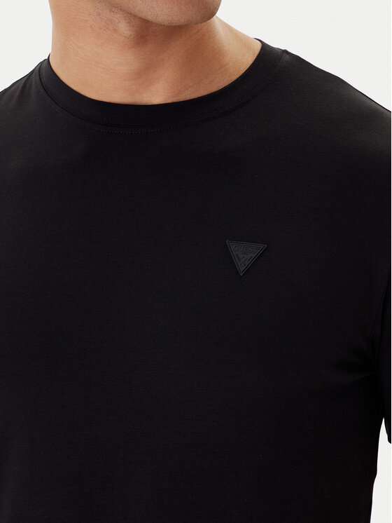 Guess Guess Tričko Z2YI12 JR06K Čierna Regular Fit