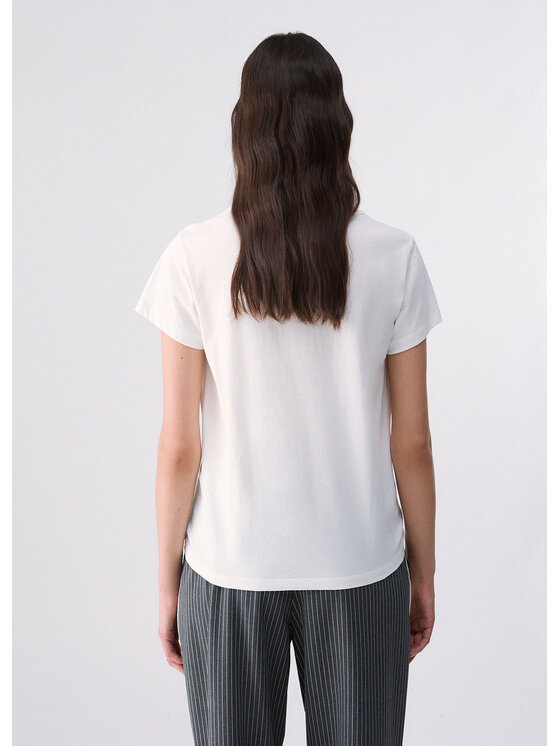 Liu Jo Liu Jo T-shirt TF6241JS923L9508 Bianco Regular Fit