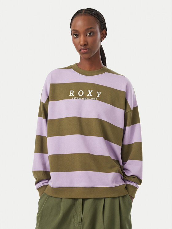 Roxy Roxy Felpa Strictly Stripes ERJFT05071 Cachi Regular Fit