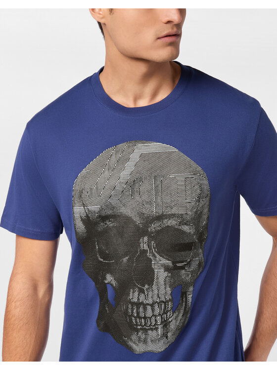 PHILIPP PLEIN PHILIPP PLEIN T-Shirt 24649 Niebieski jasny Regular Fit