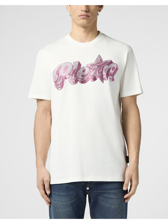 PHILIPP PLEIN PHILIPP PLEIN T-Shirt 30615 Biały Regular Fit