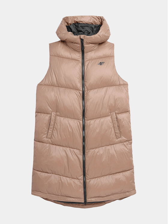 4F 4F Жилетка за костюм 4FAW23TVESF074 Бежов Regular Fit