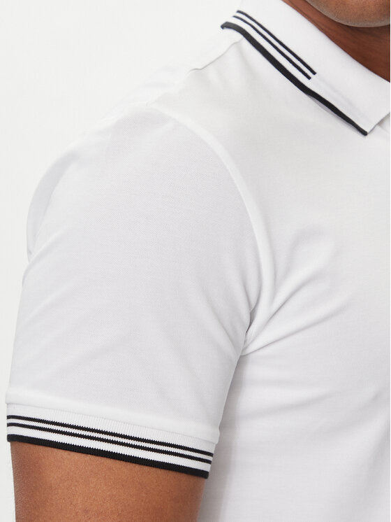BOSS Boss Polo majica Paul 50506193 Bela Slim Fit